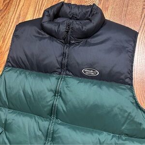 Vintage Men’s Eddie Bauer Ebtek Puffer Vest 90s Size XL Goose Down Green Outdoor